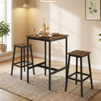 Table de bar, Table haute, Table de comptoir, Table carrée, Table haute, Petite table de cuisine pour 2, Table basse, Table de bar hauteur comptoir