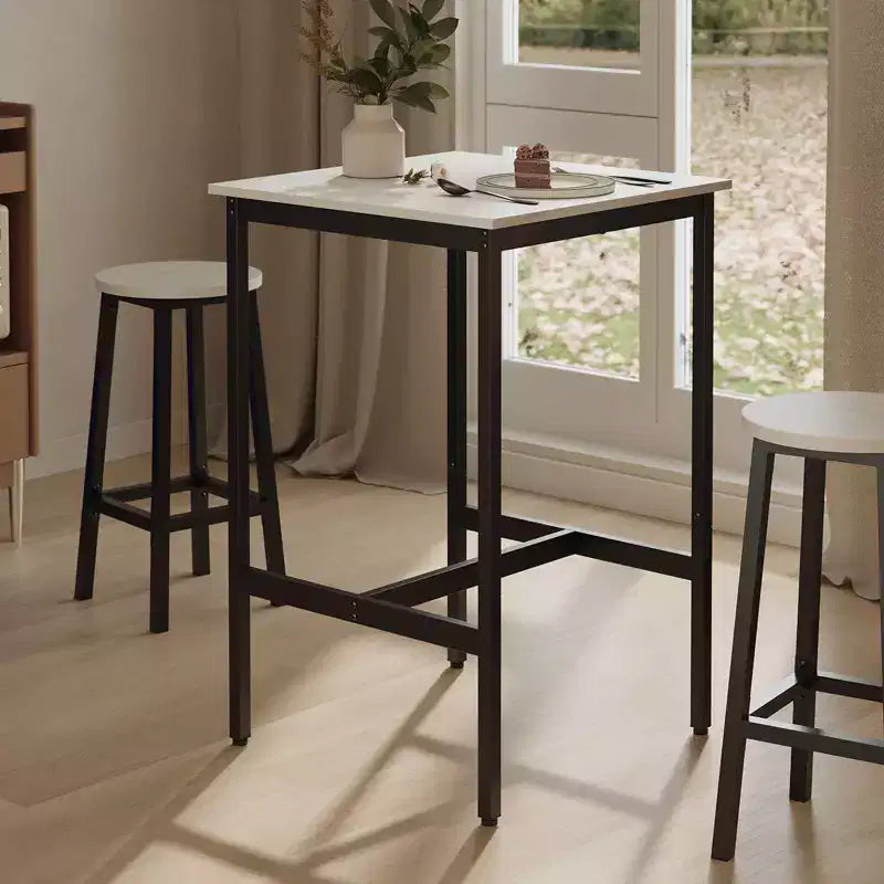 Table de bar, Table haute, Table de comptoir, Table carrée, Table haute, Petite table de cuisine pour 2, Table basse, Table de bar hauteur comptoir