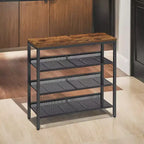 Meuble à chaussures, Organisateur de rangement pour chaussures à 5 niveaux, pour entrée, étagère à chaussures décorative