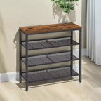 Meuble à chaussures, Organisateur de rangement pour chaussures à 5 niveaux, pour entrée, étagère à chaussures décorative