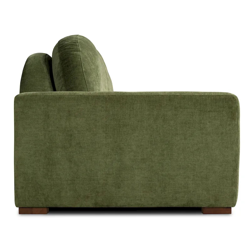 Poly & Bark Fano 99 Sofa in Distressed Green Velvet
