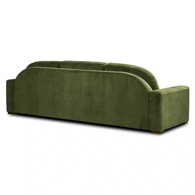 Poly & Bark Fano 99 Sofa in Distressed Green Velvet
