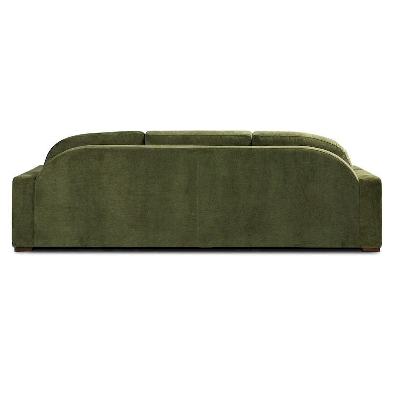 Poly & Bark Fano 99 Sofa in Distressed Green Velvet