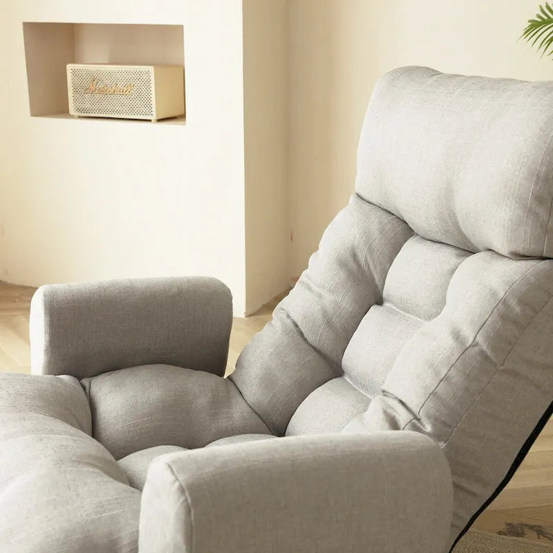 Tête et taille réglables, chaise de jeu, chaise longue, fauteuil canapé rotatif à 360°, fauteuil de loisirs rotatif, chaise de pont