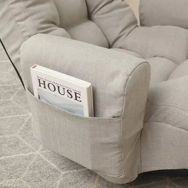 Tête et taille réglables, chaise de jeu, chaise longue, fauteuil canapé rotatif à 360°, fauteuil de loisirs rotatif, chaise de pont