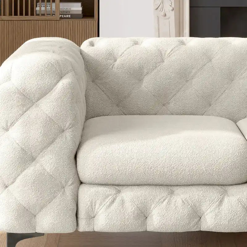 Corvus Chesterfield Aosta Tufted Velvet Loveseat