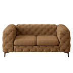 Corvus Chesterfield Aosta Tufted Velvet Loveseat