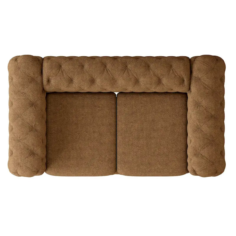 Corvus Chesterfield Aosta Tufted Velvet Loveseat