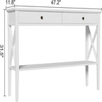 47 Console Table with Drawers - 11.81D x 47.24W x 31.5H