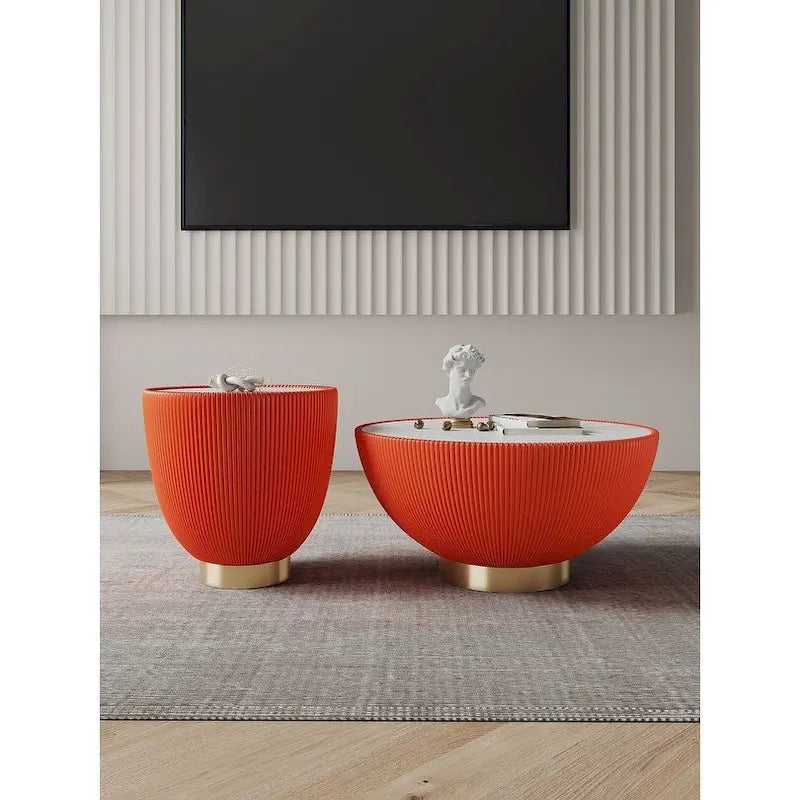 Manhattan Comfort Modern Anderson 2.0 Upholstered Table Sets
