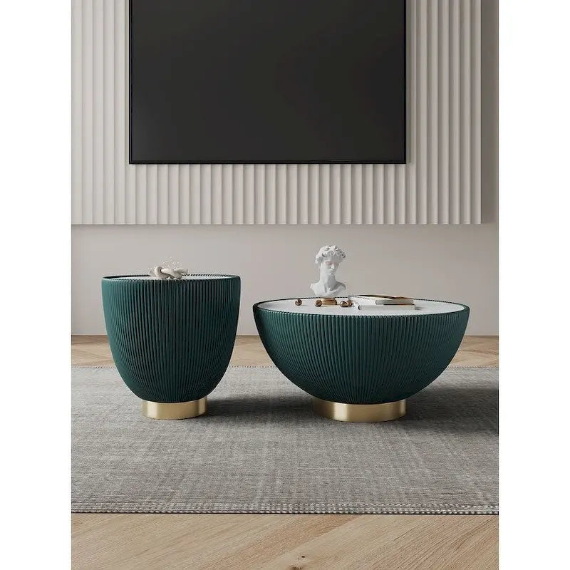 Manhattan Comfort Modern Anderson 2.0 Upholstered Table Sets