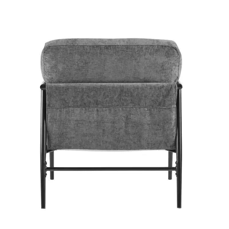 Fauteuil d'appoint rembourré Christopher Knight Home Varsts en bois et métal, style moderne
