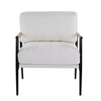Fauteuil d'appoint rembourré Christopher Knight Home Varsts en bois et métal, style moderne