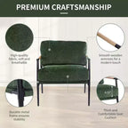 Fauteuil d'appoint rembourré Christopher Knight Home Varsts en bois et métal, style moderne