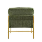 Fauteuil d'appoint rembourré Christopher Knight Home Varsts en bois et métal, style moderne