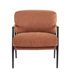 Fauteuil d'appoint rembourré Christopher Knight Home Varsts en bois et métal, style moderne