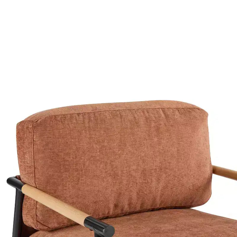 Fauteuil d'appoint rembourré Christopher Knight Home Varsts en bois et métal, style moderne