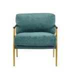 Fauteuil d'appoint rembourré Christopher Knight Home Varsts en bois et métal, style moderne