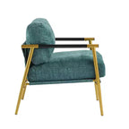 Fauteuil d'appoint rembourré Christopher Knight Home Varsts en bois et métal, style moderne