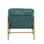 Fauteuil d'appoint rembourré Christopher Knight Home Varsts en bois et métal, style moderne