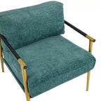 Fauteuil d'appoint rembourré Christopher Knight Home Varsts en bois et métal, style moderne