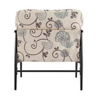 Fauteuil d'appoint rembourré Christopher Knight Home Varsts en bois et métal, style moderne