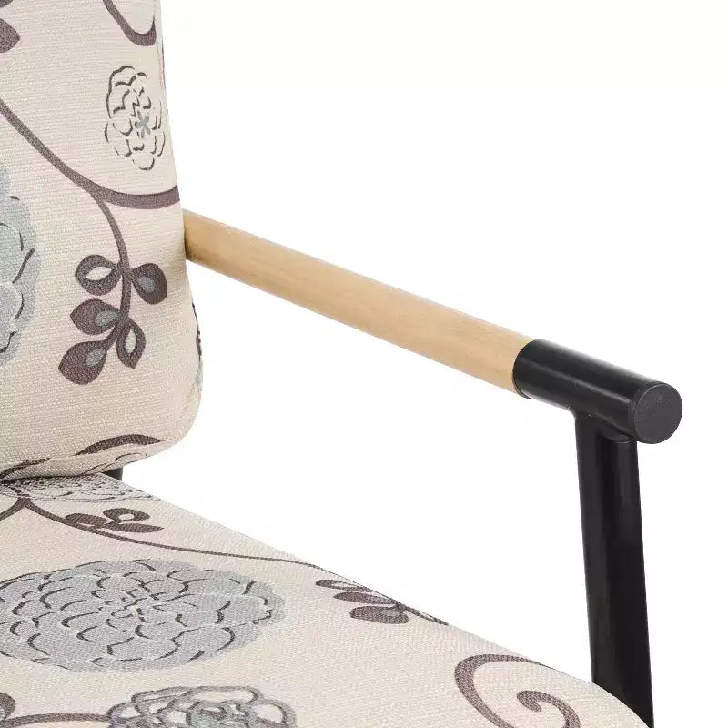 Fauteuil d'appoint rembourré Christopher Knight Home Varsts en bois et métal, style moderne
