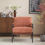 Fauteuil d'appoint rembourré Christopher Knight Home Varsts en bois et métal, style moderne