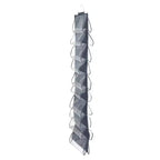 Over-the-Door Cotton Blend and Plastic Shoe Organizer with 20 Storage Pockets, Denim