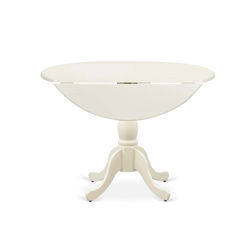 East West Furniture 5 Piece Dining Room Table Set- a Round Kitchen Table and 4 Dining Chairs, (Finish Options)