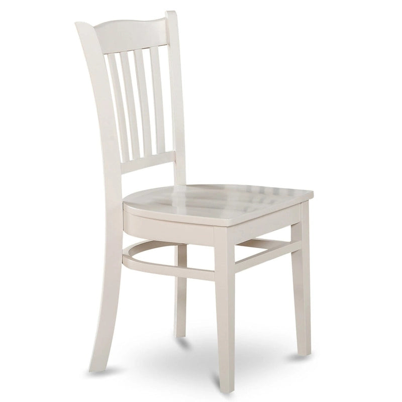 East West Furniture 5 Piece Dining Room Table Set- a Round Kitchen Table and 4 Dining Chairs, (Finish Options)