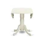 East West Furniture Dining Set Includes a Dining Room Table and Linen Fabric Kitchen Chairs,(Finish & Pieces Options)
