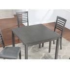 Table à manger carrée en bois, Table de cuisine pour petit espace, Table à manger pour 4 personnes