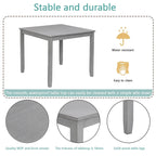 Table à manger carrée en bois, Table de cuisine pour petit espace, Table à manger pour 4 personnes