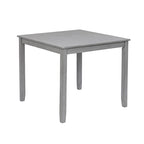 Table à manger carrée en bois, Table de cuisine pour petit espace, Table à manger pour 4 personnes