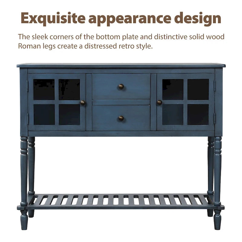 Buffet Storage Cabinet with Bottom Shelf