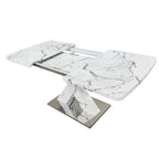 Table à manger carrée extensible moderne pour cuisine