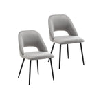 Porthos Home Orde Velvet Dining Chairs with Steel Legs, Set of 2
