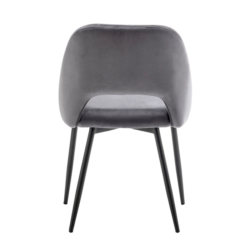 Porthos Home Orde Velvet Dining Chairs with Steel Legs, Set of 2