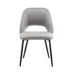 Porthos Home Orde Velvet Dining Chairs with Steel Legs, Set of 2