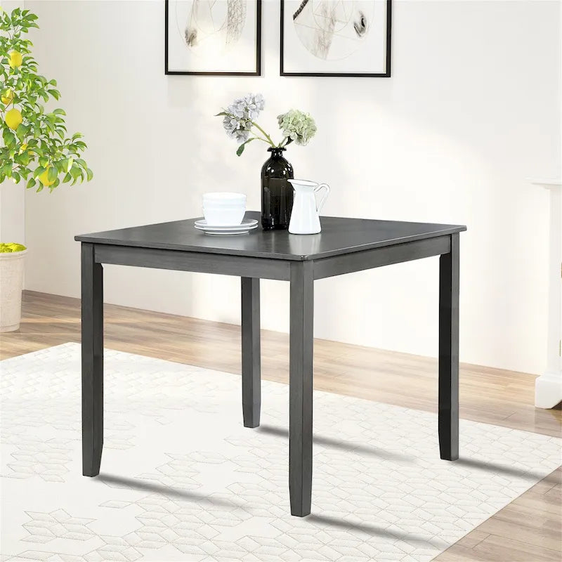 Table à manger carrée en bois
