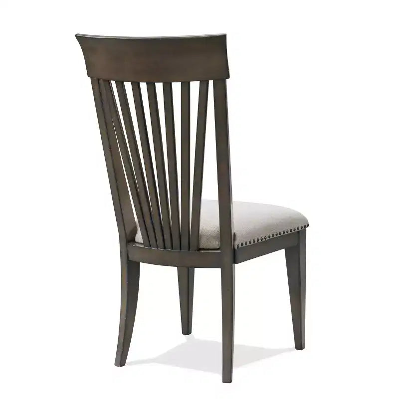 Chaises de salle à manger rembourrées Roundhill Furniture Grant avec garniture cloutée, beiges, ensemble de 2,