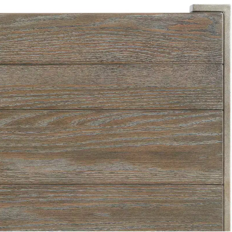 Table d'appoint de salon Roundhill Furniture Corbeta avec cadre en métal, plateau en bois et étagère, Graphite vieilli