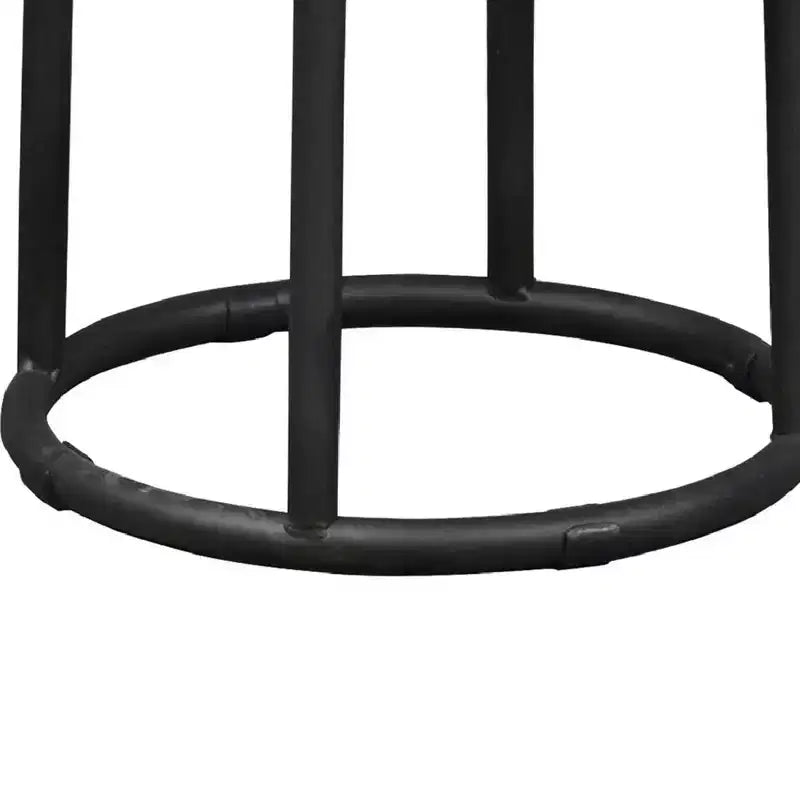 Tabouret de bar classique Christopher Knight Home Victoria en bois et métal de 76 cm avec repose-pieds, marron/noir