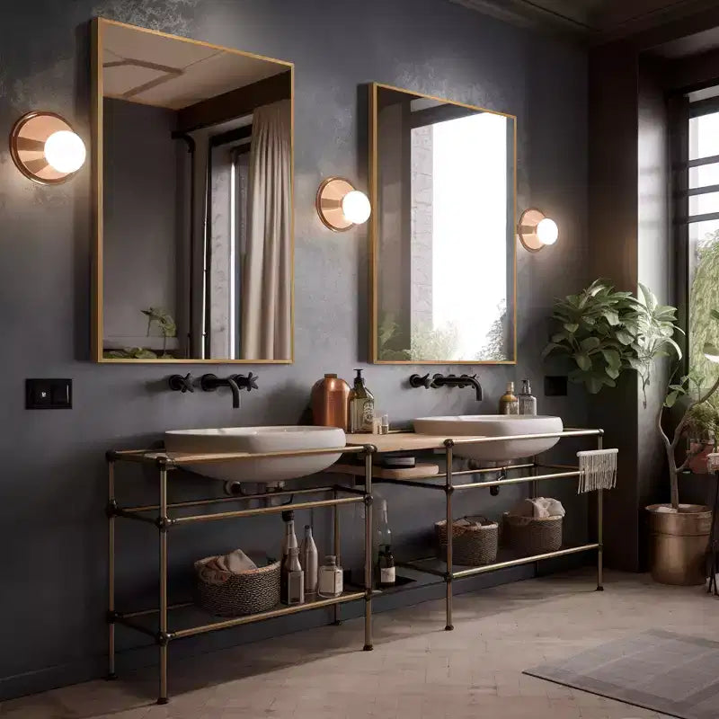 Dovelina Miroir Mural Miroir de Maquillage pour Salle de Bain Collection de Miroirs de Maquillage