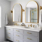 Dovelina Modern Arch Wall Mirrors for Bathroom Vanity Mirror(Set of 2)