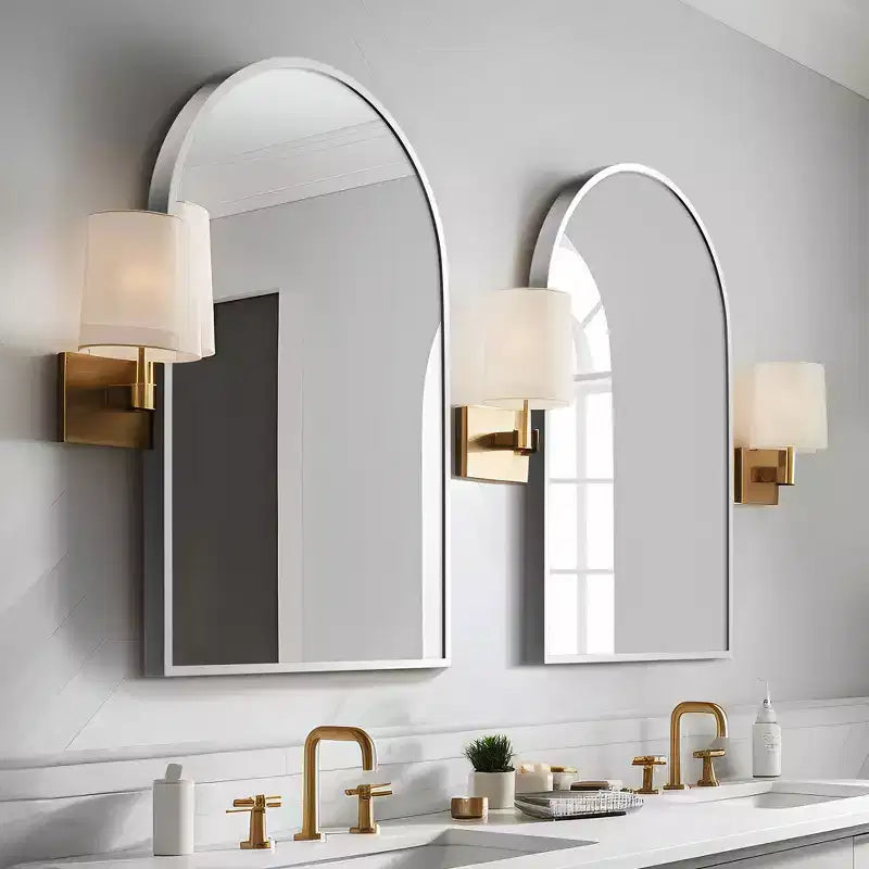 Dovelina Modern Arch Wall Mirrors for Bathroom Vanity Mirror(Set of 2)