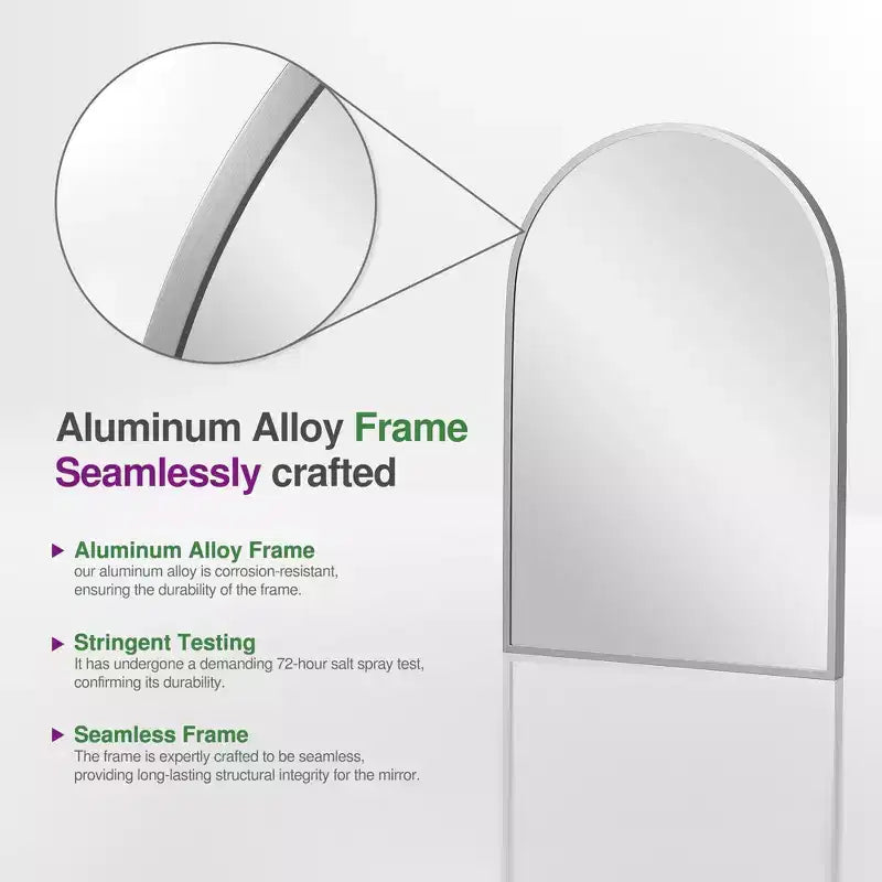 Dovelina Modern Arch Wall Mirrors for Bathroom Vanity Mirror(Set of 2)