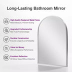 Dovelina Modern Arch Wall Mirrors for Bathroom Vanity Mirror(Set of 2)