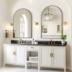 Dovelina Modern Arch Wall Mirrors for Bathroom Vanity Mirror(Set of 2)